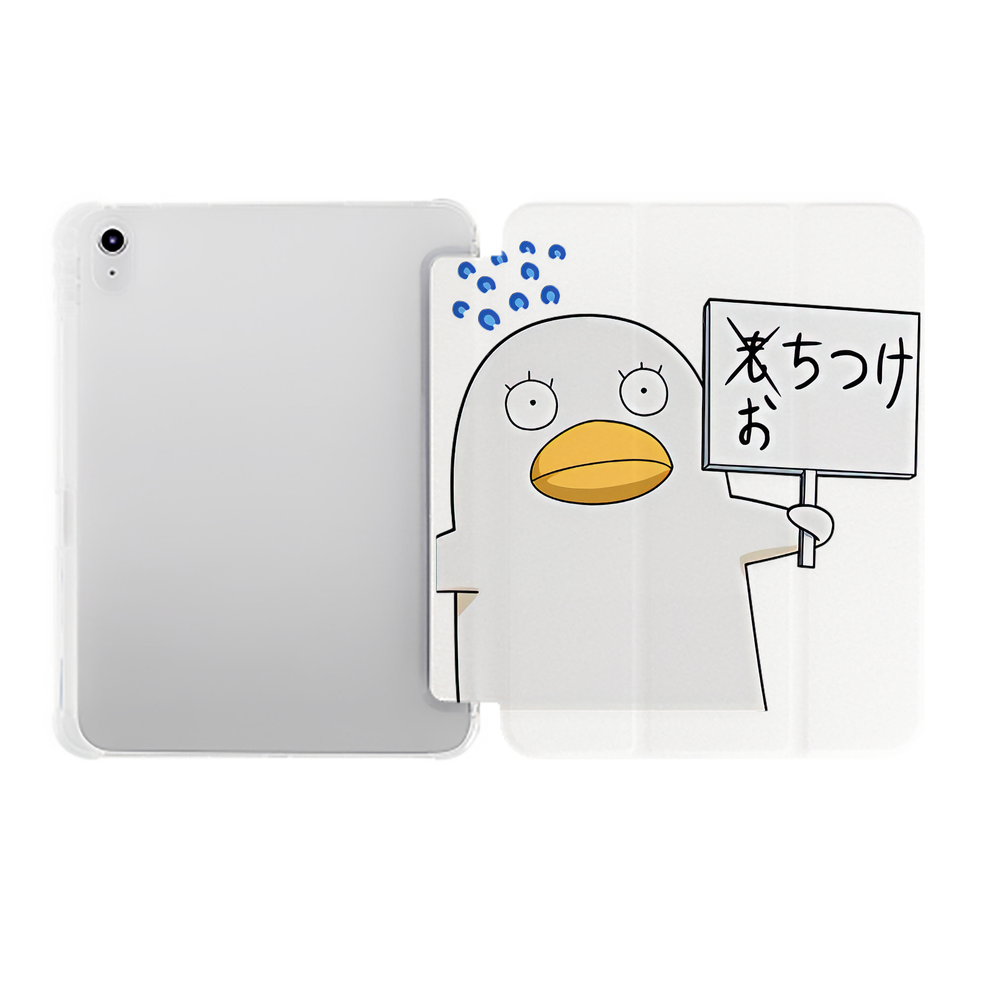 （画像用） ぎんたま 坂田銀時（さかたぎんとき） 神楽 志村新八（しむら しんぱち） GINTAMA Sakata Gintoki Kagura Shimura Shinpachi IPad ケース ペン収納付き 三つ折りスタンド PUレザー×シリコン 対応機種9.5/10.5/10.9インチ